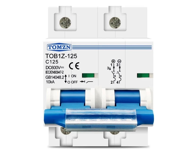 Tomzn 2P DC MCB 125A/100A