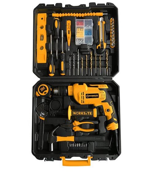 IMPACT DRILL KIT 650W WORKSITE